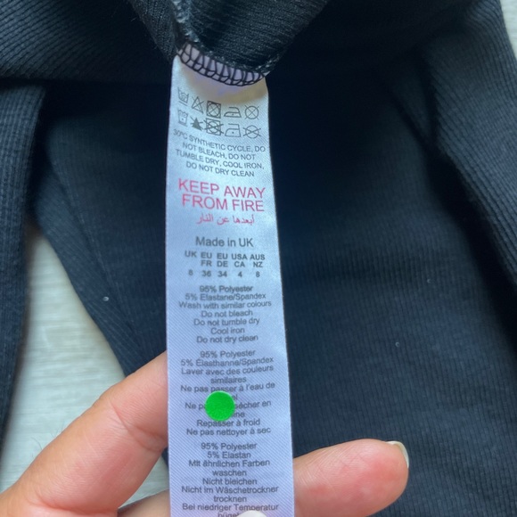 Nasty Gal Recycled High Waisted Extreme Flare Pants size 4 - Picture 6 of 6